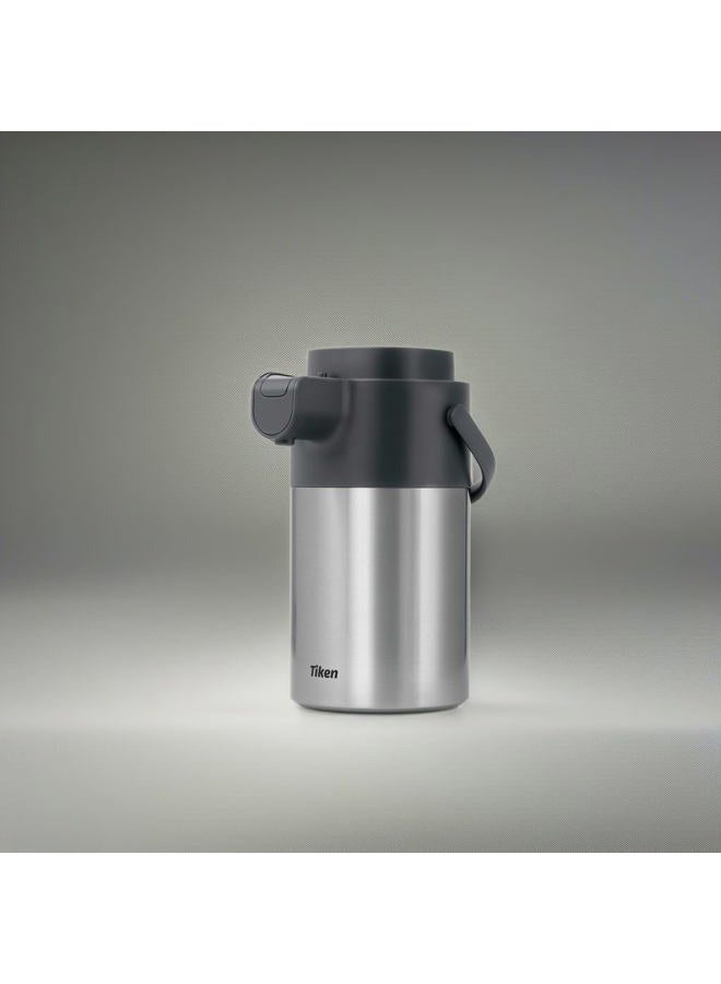 Tiken Airpot Coffee Dispenser with Pump - Thermal Coffee Carafes for Keeping Hot - Beverage Dispenser - 3000ML Stainless Steel Insulated Carafe, Silver - Image 5